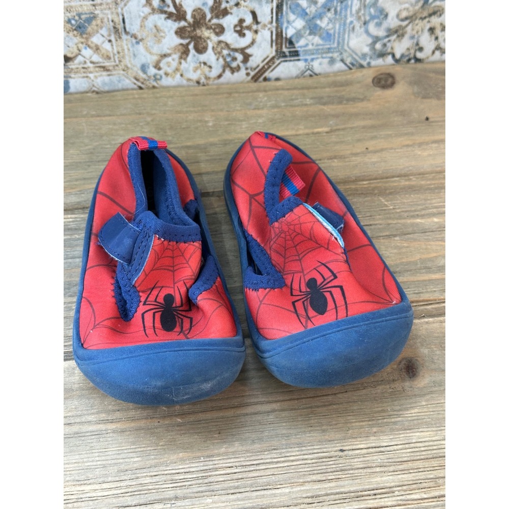 Ground Up Water Shoes Marvel Spider-Man Toddler Boys 5/6 Red Blue Excellent